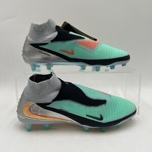 Mens Size 8 Nike Phantom 6 High Elite LE AG PRO Chrome Black Soccer IH3985 001